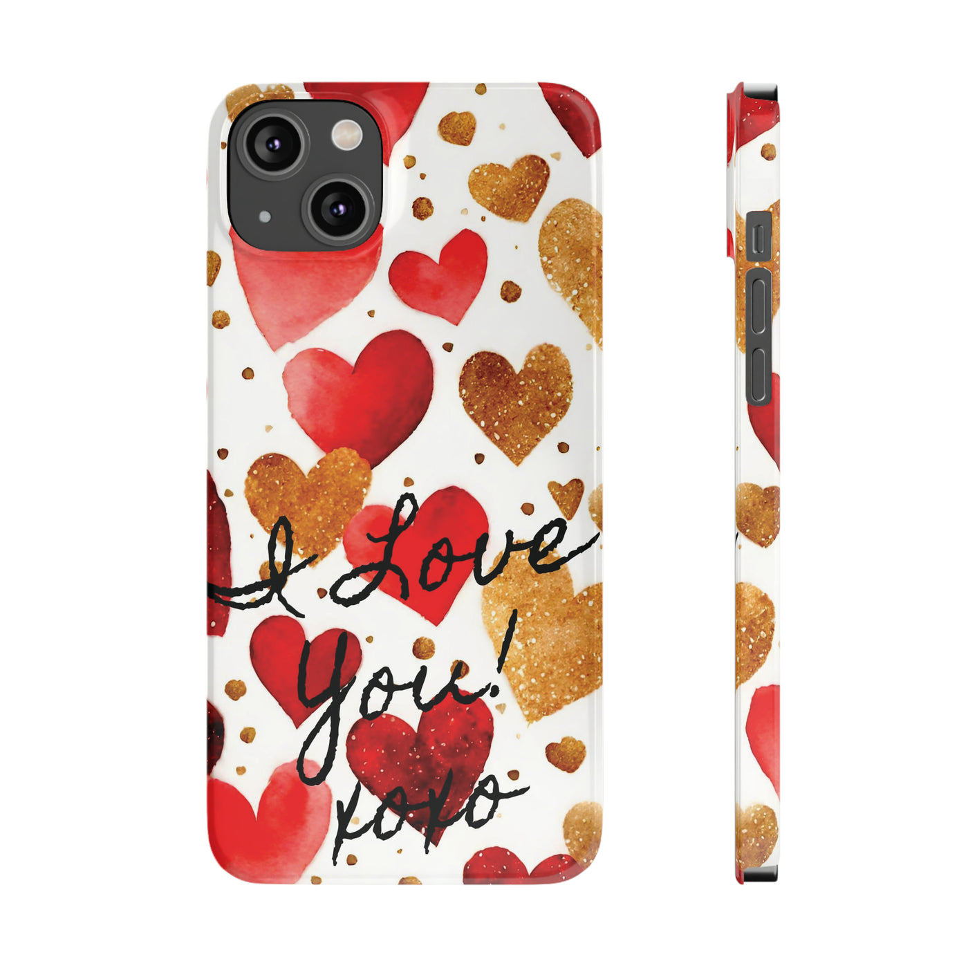 Slim Cute iPhone Cases - | iPhone 15 Case | iPhone 15 Pro Max Case, Iphone 14 Case, Iphone 14 Pro Max, Iphone 13, Valentine Hearts Love