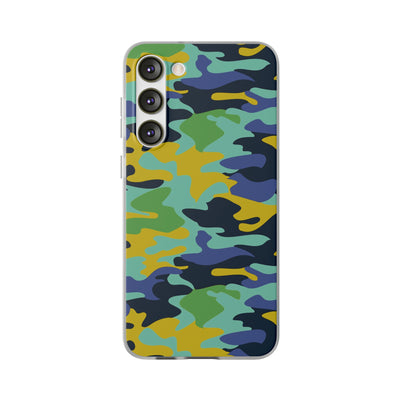 Cute Flexi Samsung Phone Cases, Late Spring Camouflage Galaxy S23 Phone Case, Samsung S22 Case, Samsung S21 Case, S20 Plus