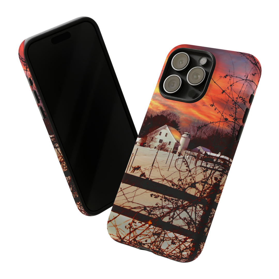 Cool Phone Case | Winter Sunset, For iPhone 15 Case | iPhone 15 Pro Case, Iphone 14 Case, Iphone 14 Pro Max Case, Protective Iphone Case - Studio40ParkLane