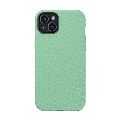 Non Leather Mint Color Pattern Magsafe Cute Phone Case for Iphone Gift for Her, | iPhone 15 Case | iPhone 15 Pro Max Case, Iphone 14, Iphone 14 Pro Max, Iphone 13, Iphone 16 - Studio40ParkLane