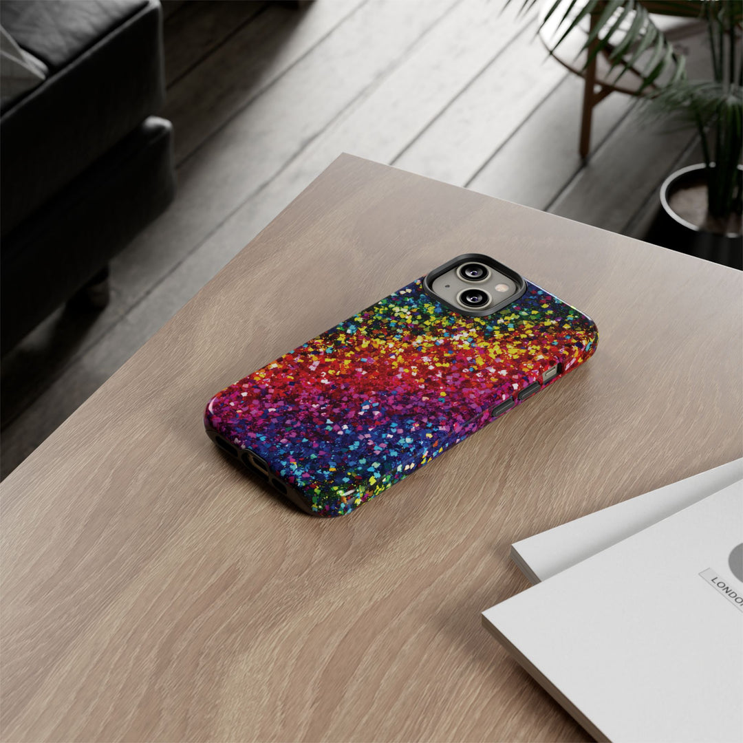 Premium Tough Muted Non - Glitter Color Composition Cute Phone Case, for IPhone 16 pro Max | Iphone 15, Iphone 14, 13, Samsung Galaxy S25, S24 - Studio40ParkLane