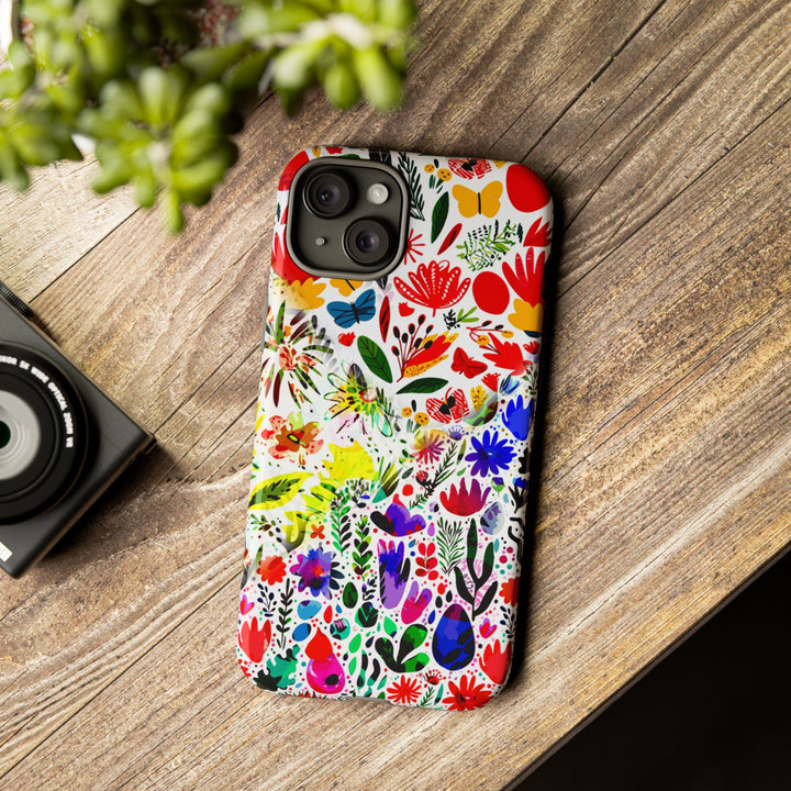 Impact Resistant, Colored Flowers, Cute Phone Cases for Samsung S24, S23, S22, S21, IPhone 15 pro Iphone 14 pro Iphone 13 IPhone 12 Iphone 11 - Studio40ParkLane