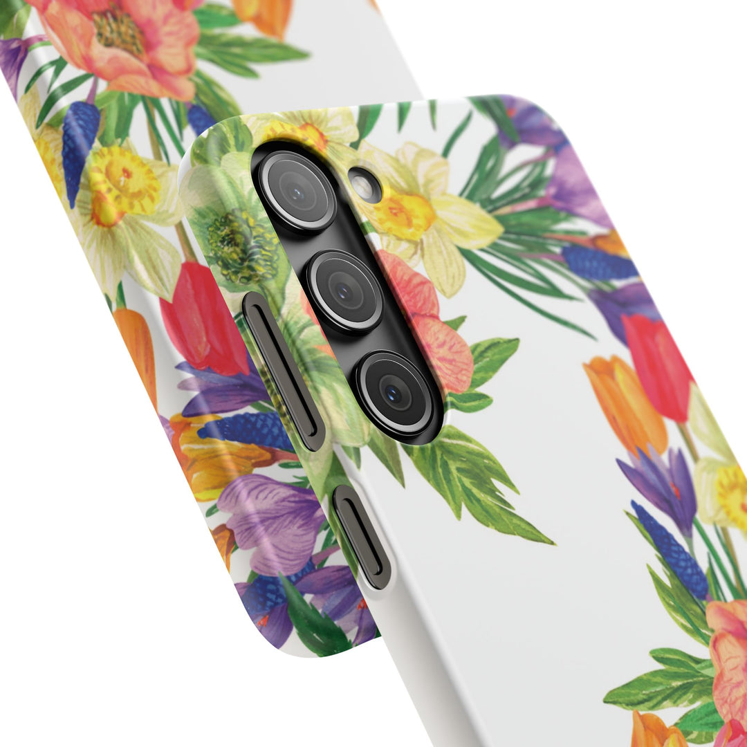 Sleek Snap Spring Summer Flowers Cute Phone Case for iPhone 16 15 14 13 12 11 X Xs Max Xr Pro Plus Samsung Galaxy S24 S23 S22 S21 S20 Ultra