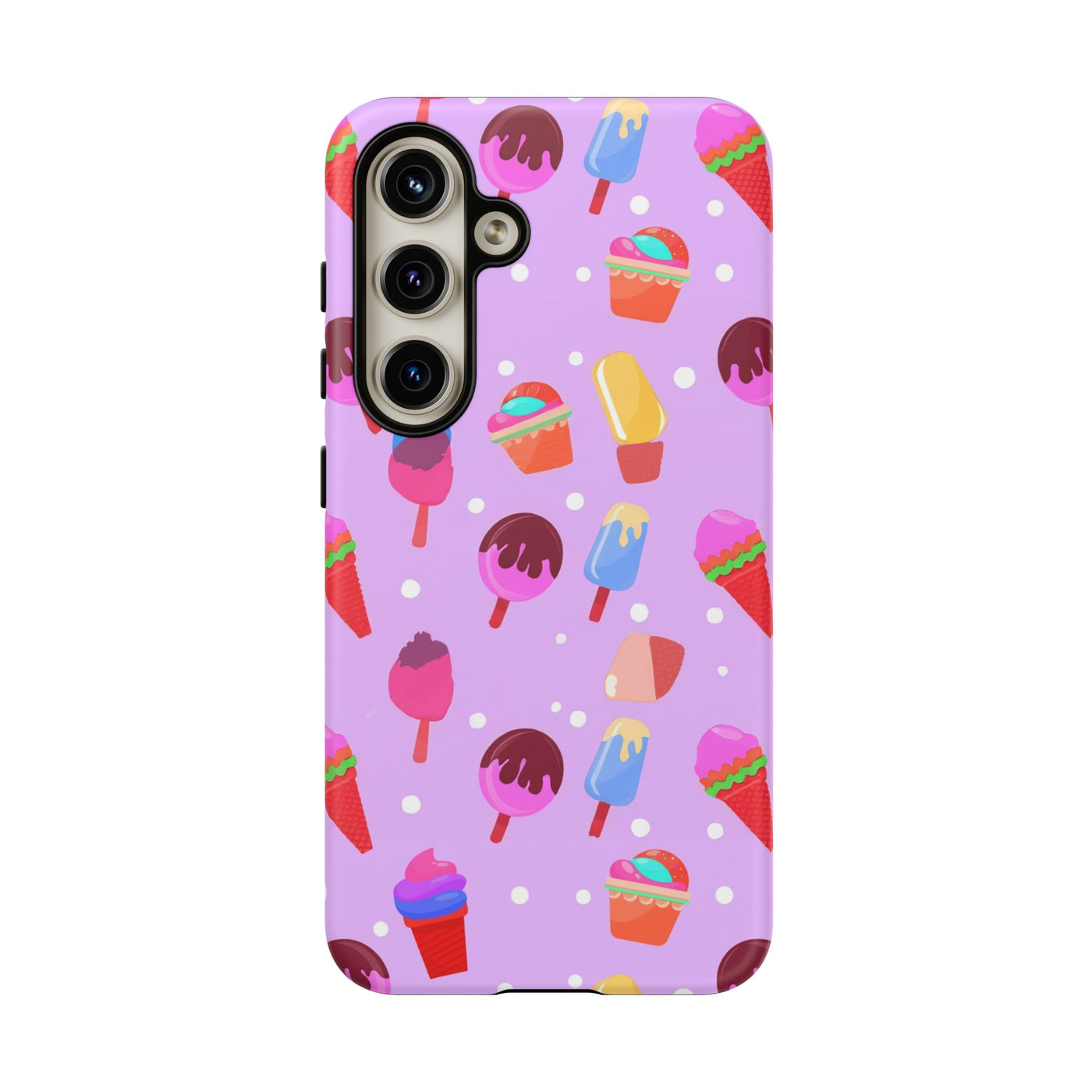 Cute Samsung Case | Cool Iphone Case | Summer Pink Ice-Cream, Samsung S24, S23, S22, S21, IPhone 15 Case | Iphone 14 Case, Iphone 13 Case