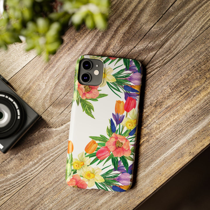 Slim Spring Flowers Gift for Her Cute Phone Cases for Iphone 16 Pro Max | iPhone 15 Case | iPhone 15 Pro Max Case, Iphone 14, 13, 12, 11, 10, 8, 7 - Studio40ParkLane