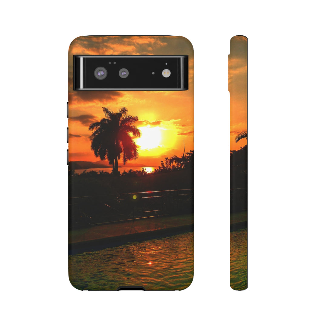 Cute Samsung Case | Cool Iphone Case | Summer Jamaica Pool Sunset, Samsung S24, S23, S22, S21, IPhone 15 Case | Iphone 14 Case, Iphone 13 Case - Studio40ParkLane