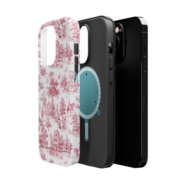 Magsafe French Toile Personalized Initial Custom Gift Cute Phone Cases for Iphone 16 Pro Max | iPhone 15, Pro Max Case, Iphone 14, 13, 12, 11, 10 - Studio40ParkLane