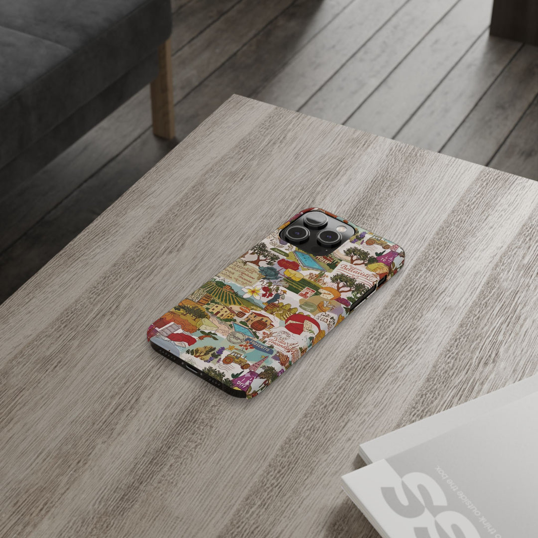 Slim Italy Tuscany Coquette Collage Cute Phone Case for Iphone 17 - | iPhone 16 Pro Max Case | iPhone 15 Case Iphone 14 13 12 11 10 9 8 7 - Studio40ParkLane