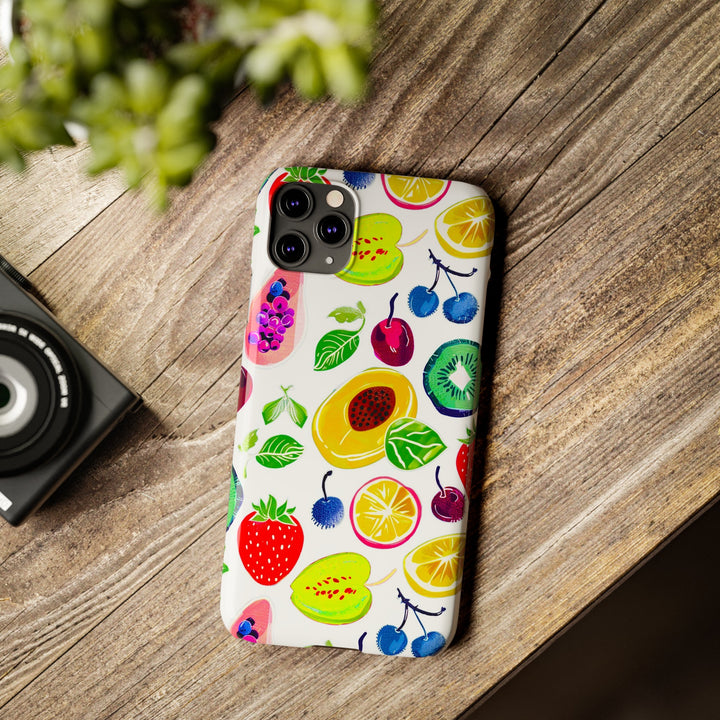 Slim Cute Phone Cases for Iphone | iPhone 15 Case | iPhone 15 Pro Max Case, Iphone 14, Iphone 14 Pro Max, Iphone 13, Summer Fruit Mix - Studio40ParkLane