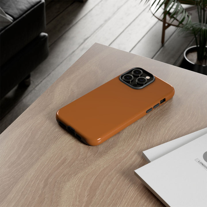 Premium Tough Rusty Brown Orange Gift for Her Cute Phone Cases for Samsung S25 S24, S23, S22, S21, Iphone, 16, 15, 14, 13 Pro Max Ultra - Studio40ParkLane