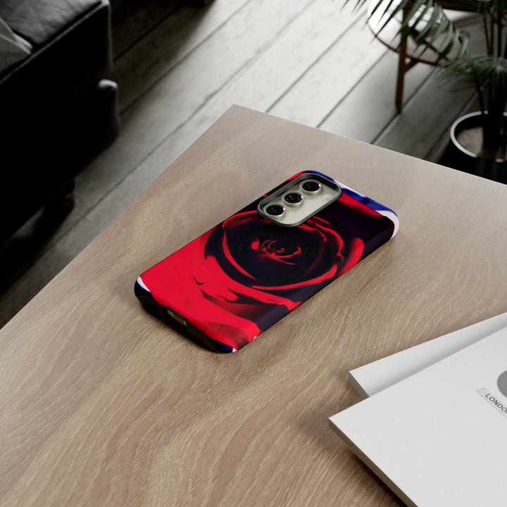Cute Samsung Phone Case | Aesthetic Samsung Phone Case | Red Rose | Galaxy S23, S22, S21, S20 | Luxury Double Layer | Cool - Studio40ParkLane