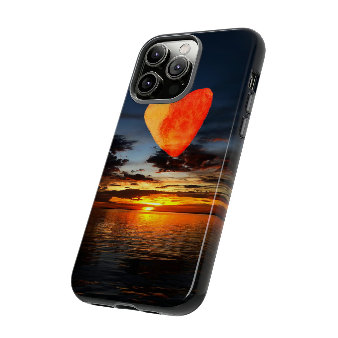 Cute IPhone Case | Rising Heart Love Sunset, iPhone 15 Case | iPhone 15 Pro Case, Iphone 14 Case, Iphone 14 Pro Max Case - Studio40ParkLane