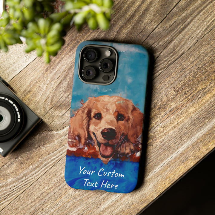 Personalize this Cute IPhone Case | Golden Retriever Dog iPhone Case, iPhone 15 Case | iPhone 15 Case, Iphone 14 Case, Iphone 14 Pro Max Case - Studio40ParkLane
