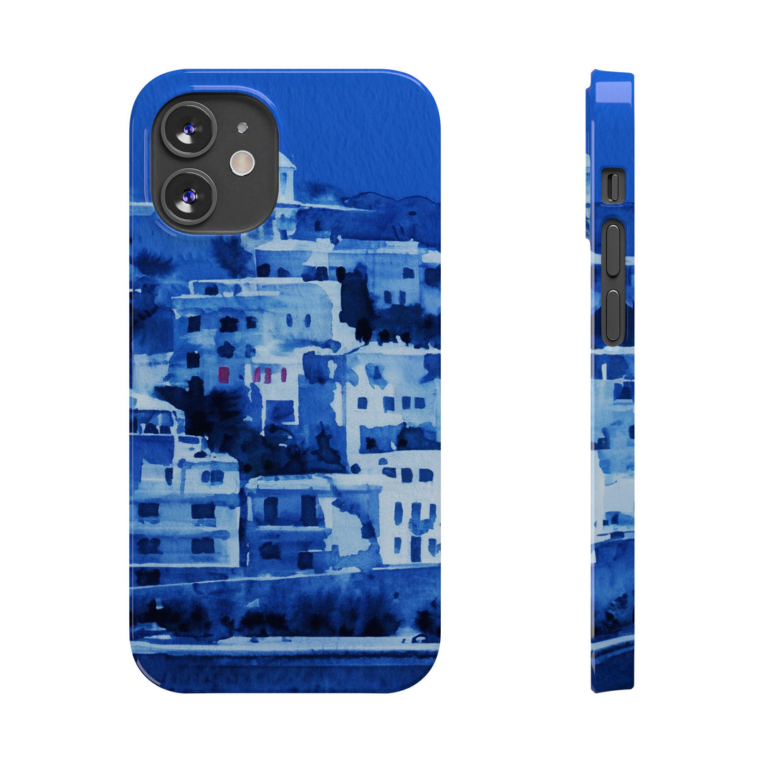 Slim Cute Phone Cases for Iphone | iPhone 15 Case | iPhone 15 Pro Max Case, Iphone 14, Iphone 14 Pro Max, Iphone 13, Greek Island Blue - Studio40ParkLane