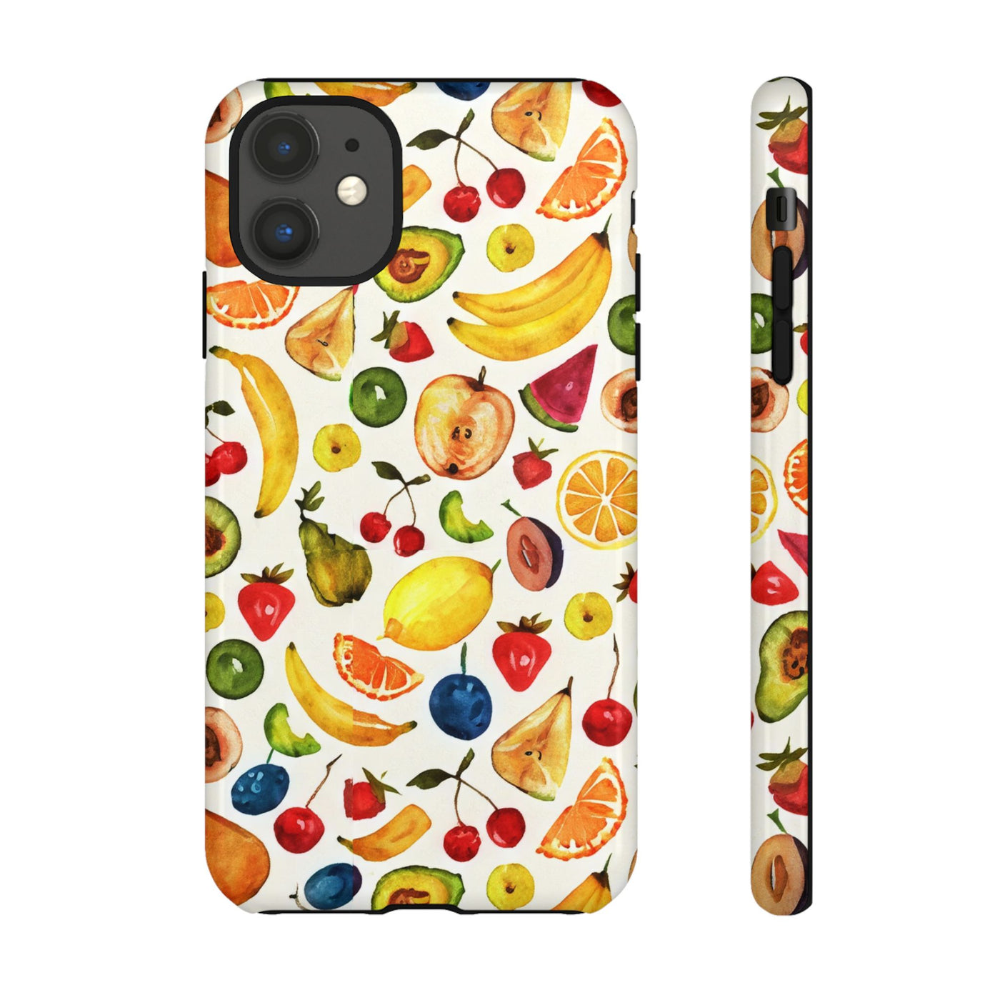 Impact Resistant, Mixed Fruits, Cute Phone Cases for Samsung S24, S23, S22, S21, IPhone 15 pro Iphone 14 pro Iphone 13 IPhone 12 Iphone 11