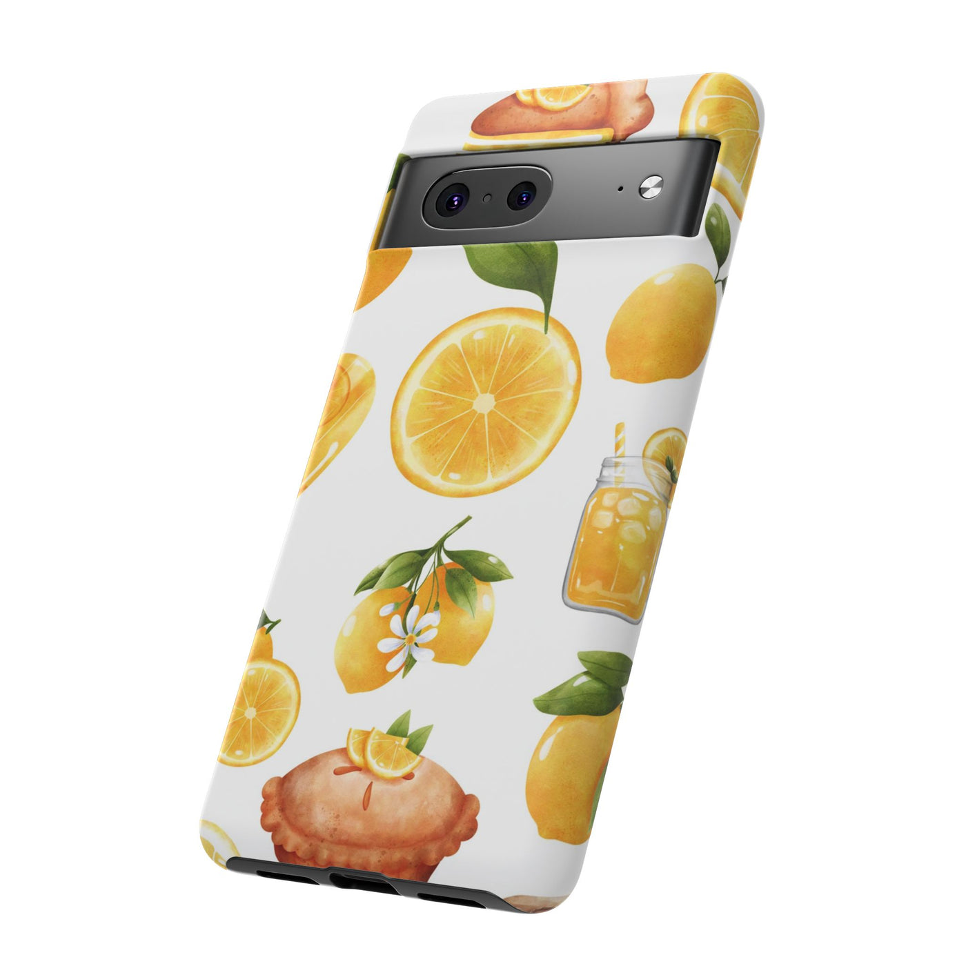 Impact Resistant, Lemon Fruit Pie, Cute Phone Cases for Samsung S24, S23, S22, S21, IPhone 15 pro Iphone 14 pro Iphone 13 IPhone 12 Iphone 11