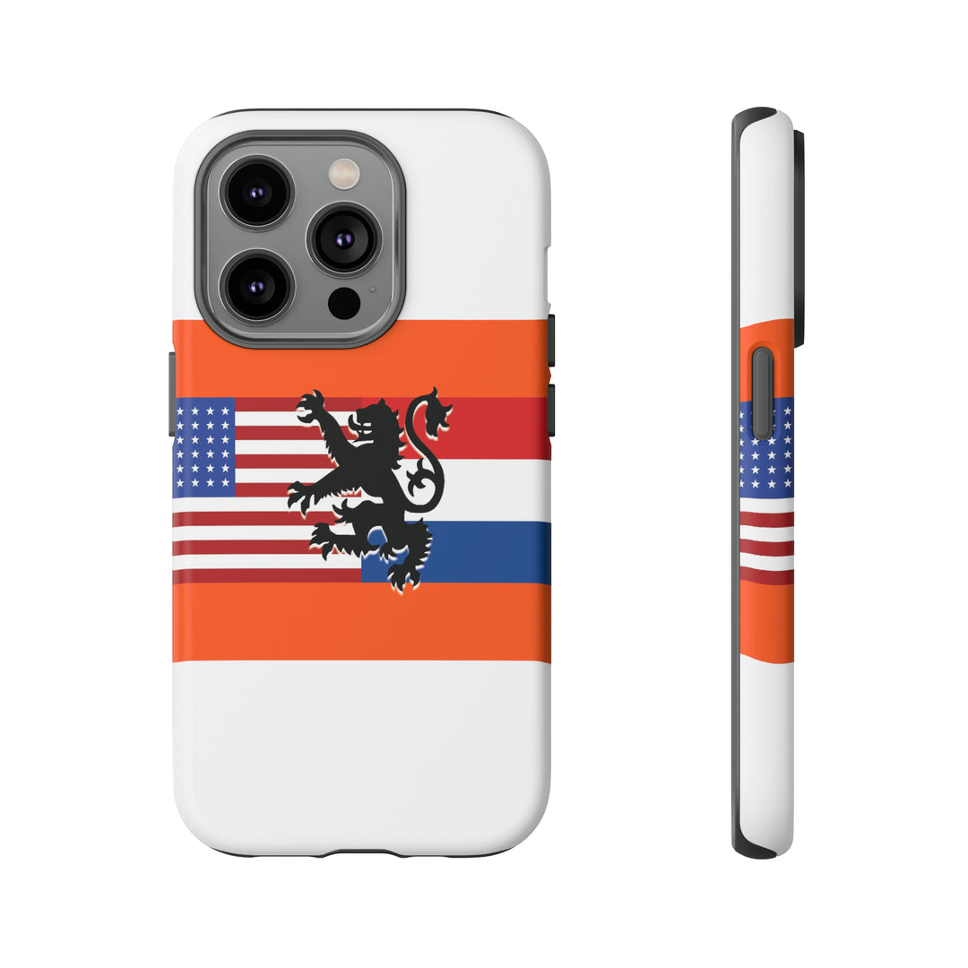 Cute IPhone Case | iPhone 15 Case | iPhone 15 Pro Max Case, Iphone 14 Case, Iphone 14 Pro Max Case IPhone Case for Art Lovers, Dutch US Flag - Studio40ParkLane