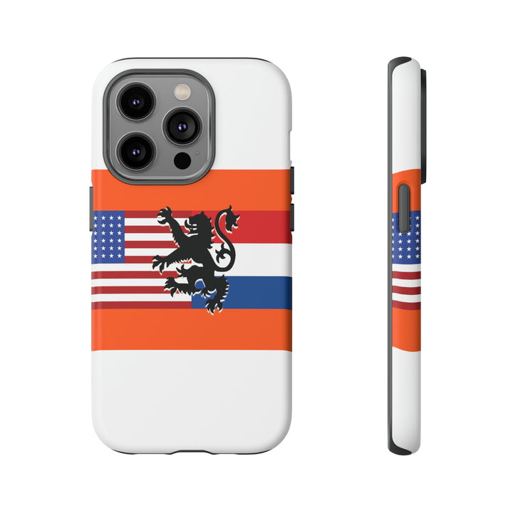 Cute IPhone Case | iPhone 15 Case | iPhone 15 Pro Max Case, Iphone 14 Case, Iphone 14 Pro Max Case IPhone Case for Art Lovers, Dutch US Flag - Studio40ParkLane
