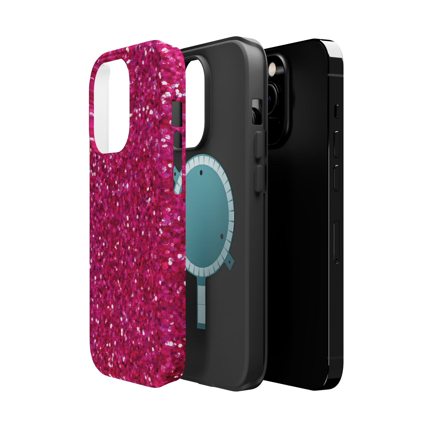 Non Glitter Pink Color Composition Magsafe Cute Phone Case for Iphone Gift for Her,  | iPhone 15 Case | iPhone 15 Pro Max Case, Iphone 14, Iphone 14 Pro Max, Iphone 13, Iphone 16