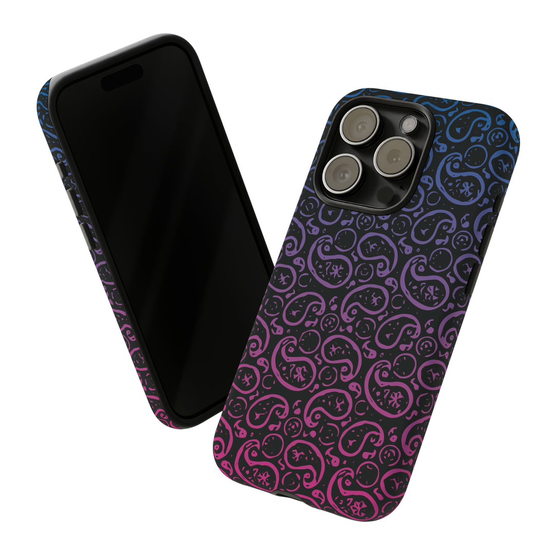 Cute IPhone Case | iPhone 15 Case | iPhone 15 Pro Max Case, Iphone 14 Case, Iphone 14 Pro Max Case IPhone Case for Art Lovers, Paisley Blue Pink - Studio40ParkLane