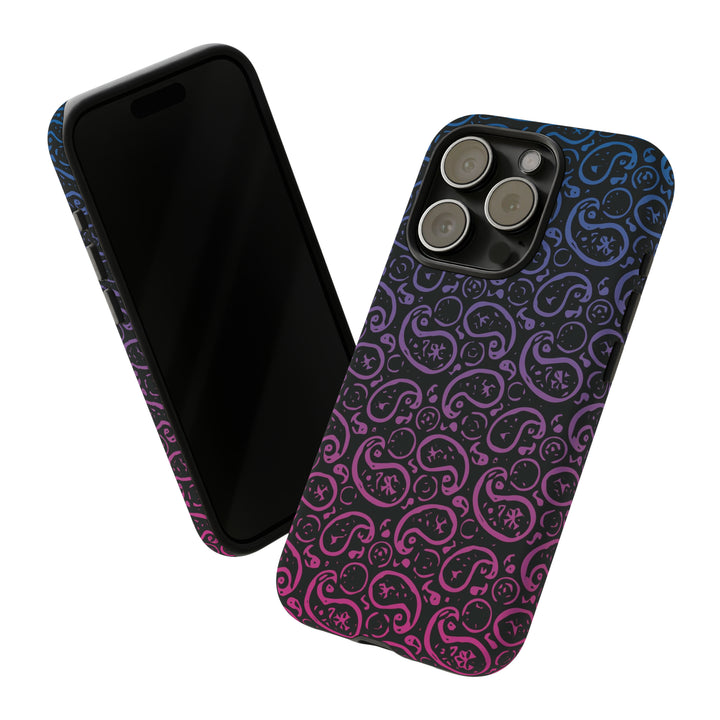 Cute IPhone Case | iPhone 15 Case | iPhone 15 Pro Max Case, Iphone 14 Case, Iphone 14 Pro Max Case IPhone Case for Art Lovers, Paisley Blue Pink - Studio40ParkLane