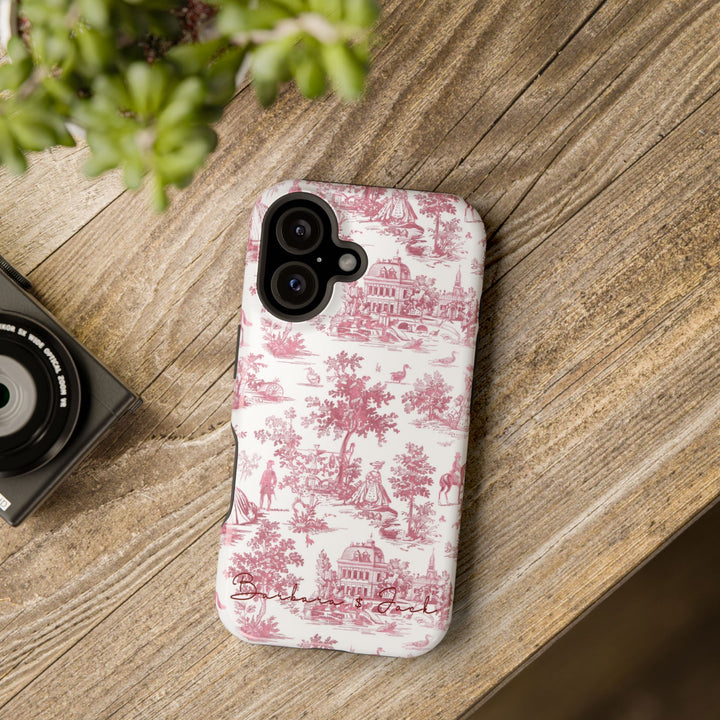 Magsafe French Toile Personalized Initial Custom Gift Cute Phone Cases for Iphone 16 Pro Max | iPhone 15, Pro Max Case, Iphone 14, 13, 12, 11, 10 - Studio40ParkLane