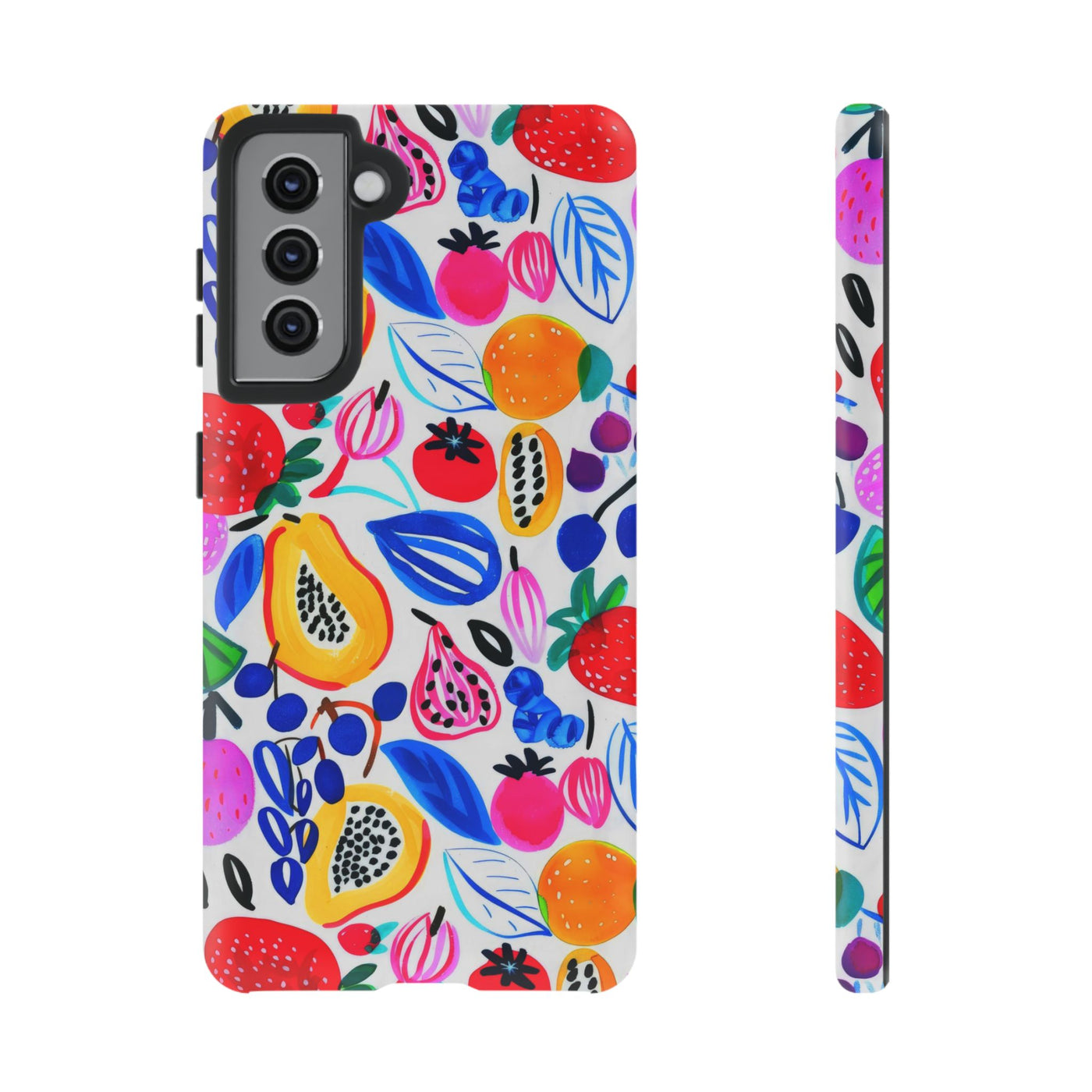 Cute Samsung Phone Case | Aesthetic Samsung Phone Case | Galaxy S23, S22, S21, S20 | Summer Fruit Cocktail, Protective Phone Case