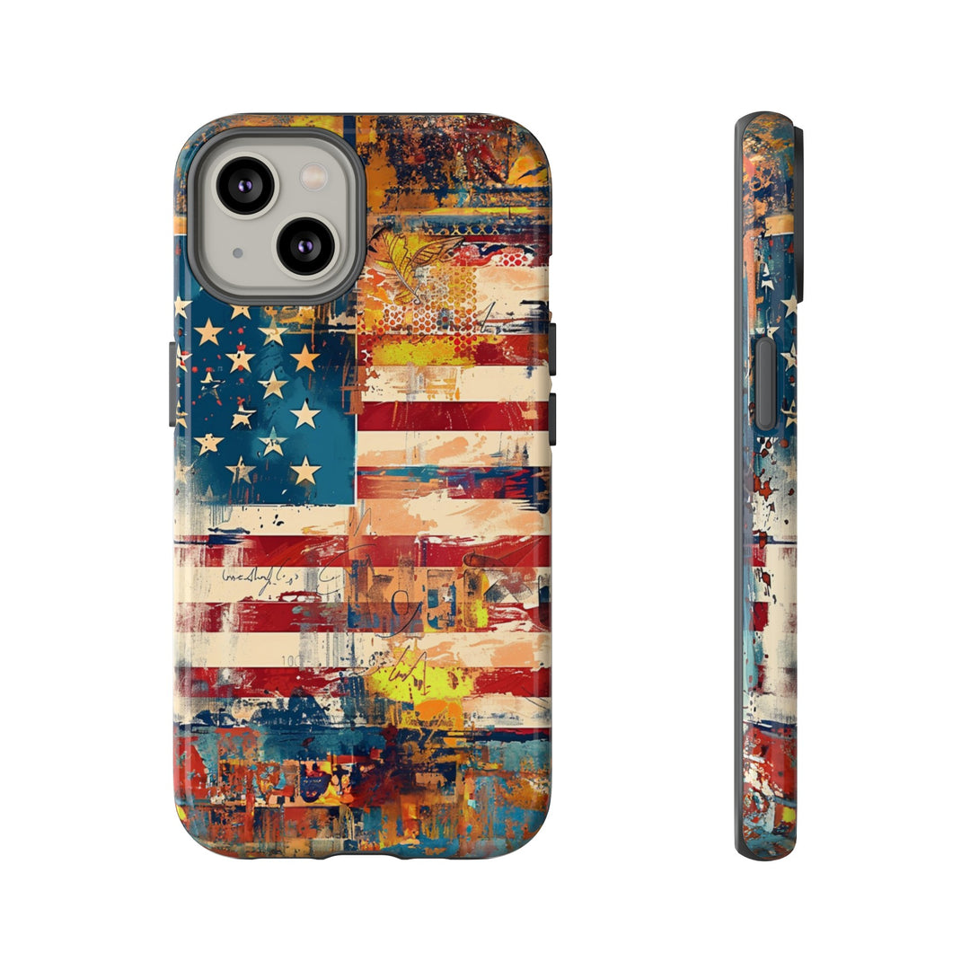 Impact Resistant, American Flag, Cute Phone Cases for Samsung S24, S23, S22, S21, IPhone 15 pro Iphone 14 pro Iphone 13 IPhone 12 Iphone 11 - Studio40ParkLane