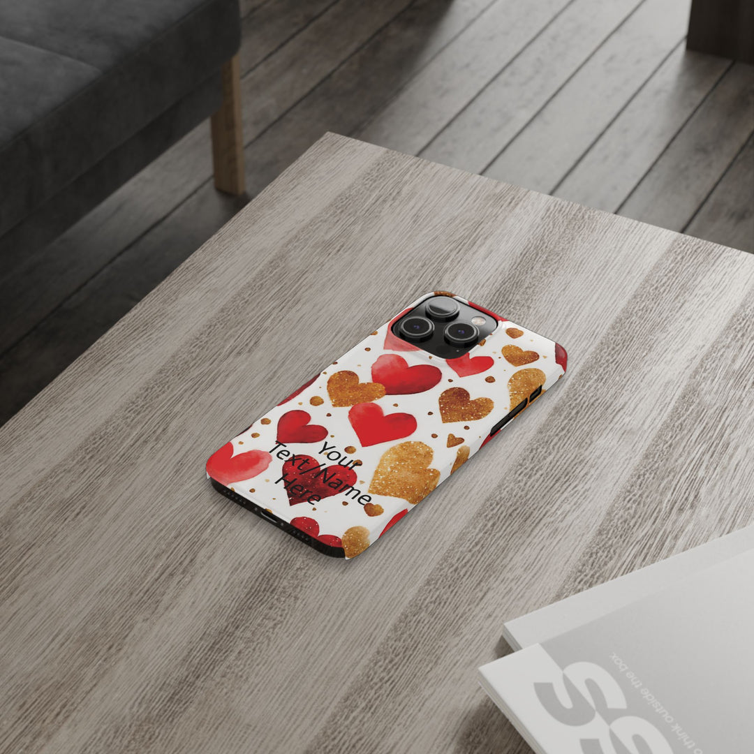 Slim Custom Personalized Valentine Love Gift for Her Cute Phone Cases for Iphone 16 Pro Max | iPhone 15 Case | iPhone 15 Pro Max Case, Iphone 14 - Studio40ParkLane