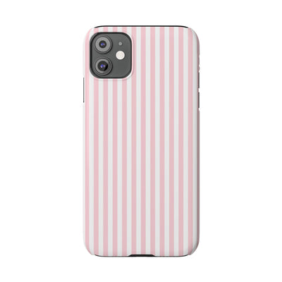 Slim Sweet Pink Striped Cute Phone Case for Iphone 16 - | iPhone 15 Pro Max Case | iPhone 14 Case Iphone 13 12 11 10 9 8 7 X XS Gift for Her