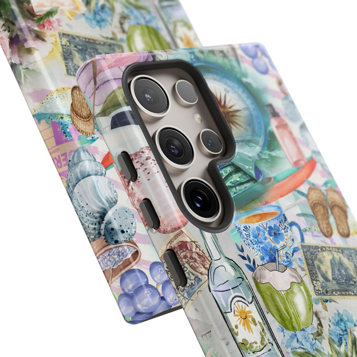 Impact Resistant, Travel Coquette Collage, Cute Phone Cases for Samsung S24, S23, S22, S21, IPhone 15 pro Iphone 14 pro Iphone 13 IPhone 12 Iphone 11 - Studio40ParkLane