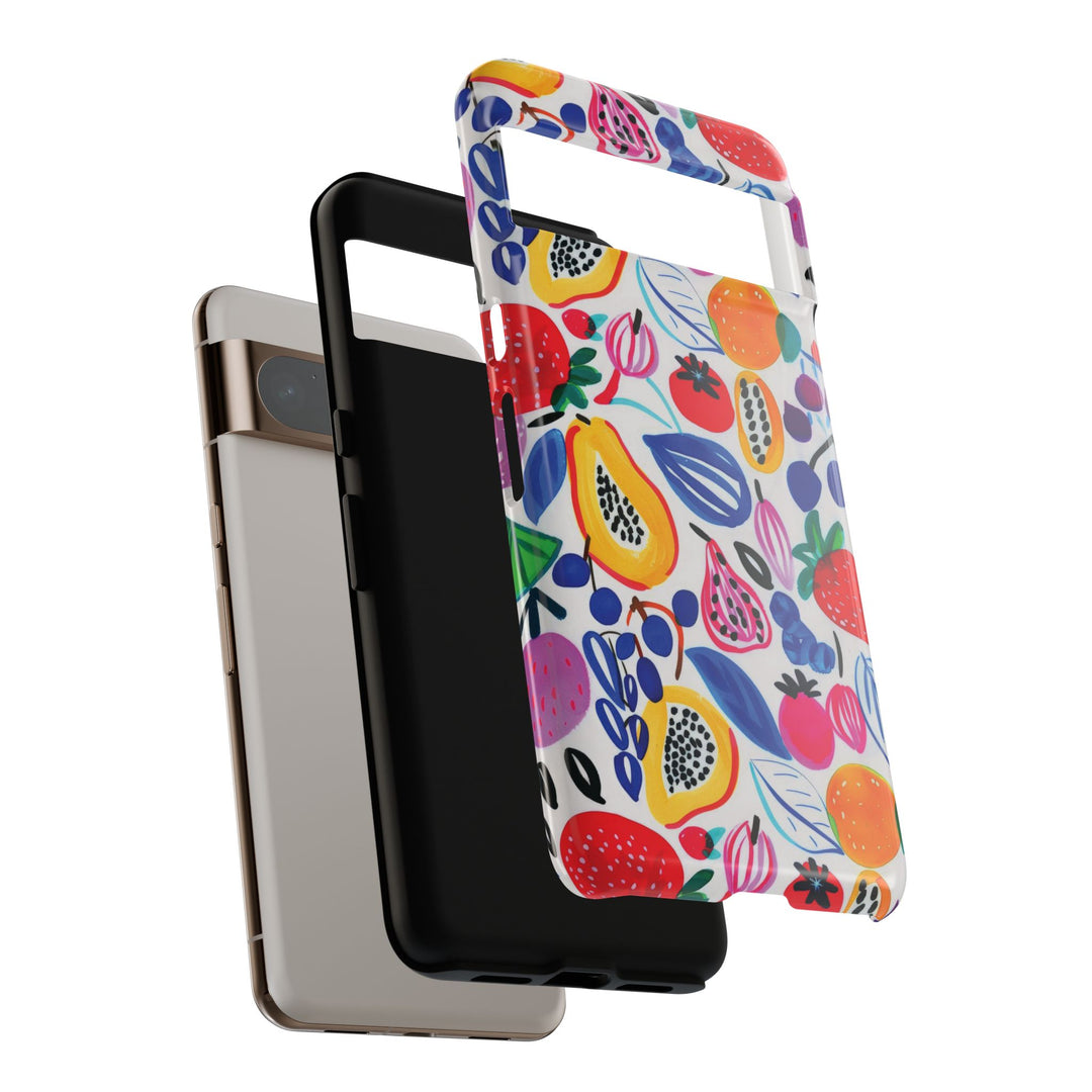 Premium Tough Summer Fruit Collage Gift for Her Cute Phone Cases for Samsung and Iphone, 16, 15, 14, S24, S23, S22, S21, S20, Plus, Ultra, Pro - Studio40ParkLane