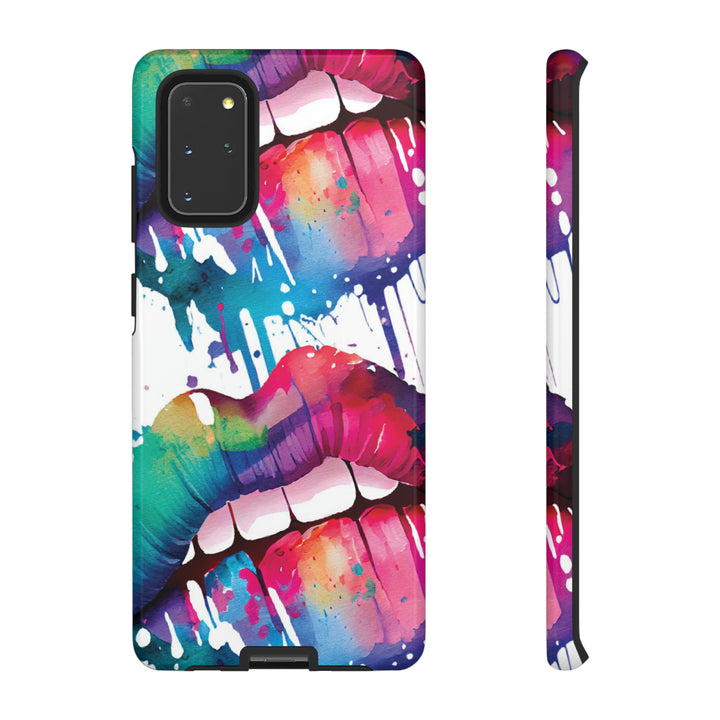 Cute Samsung Phone Case | Aesthetic Samsung Phone Case | Smile Lips Colorful | Galaxy S23, S22, S21, S20 | Luxury Double Layer | Cool - Studio40ParkLane