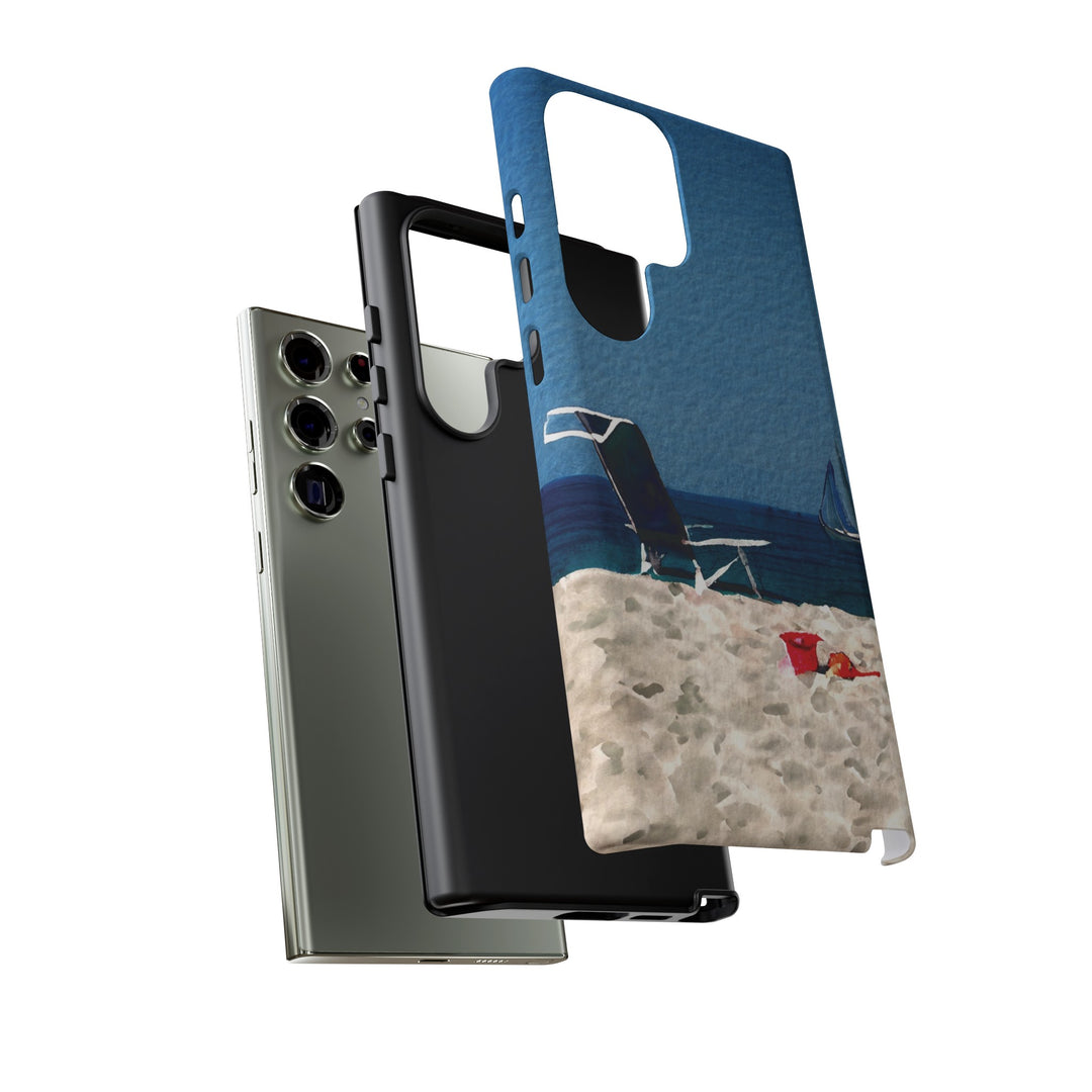 Cute Samsung Case | Cool Iphone Case | Summer Blue Beach Chair, Samsung S24, S23, S22, S21, IPhone 15 Case | Iphone 14 Case, Iphone 13 Case - Studio40ParkLane