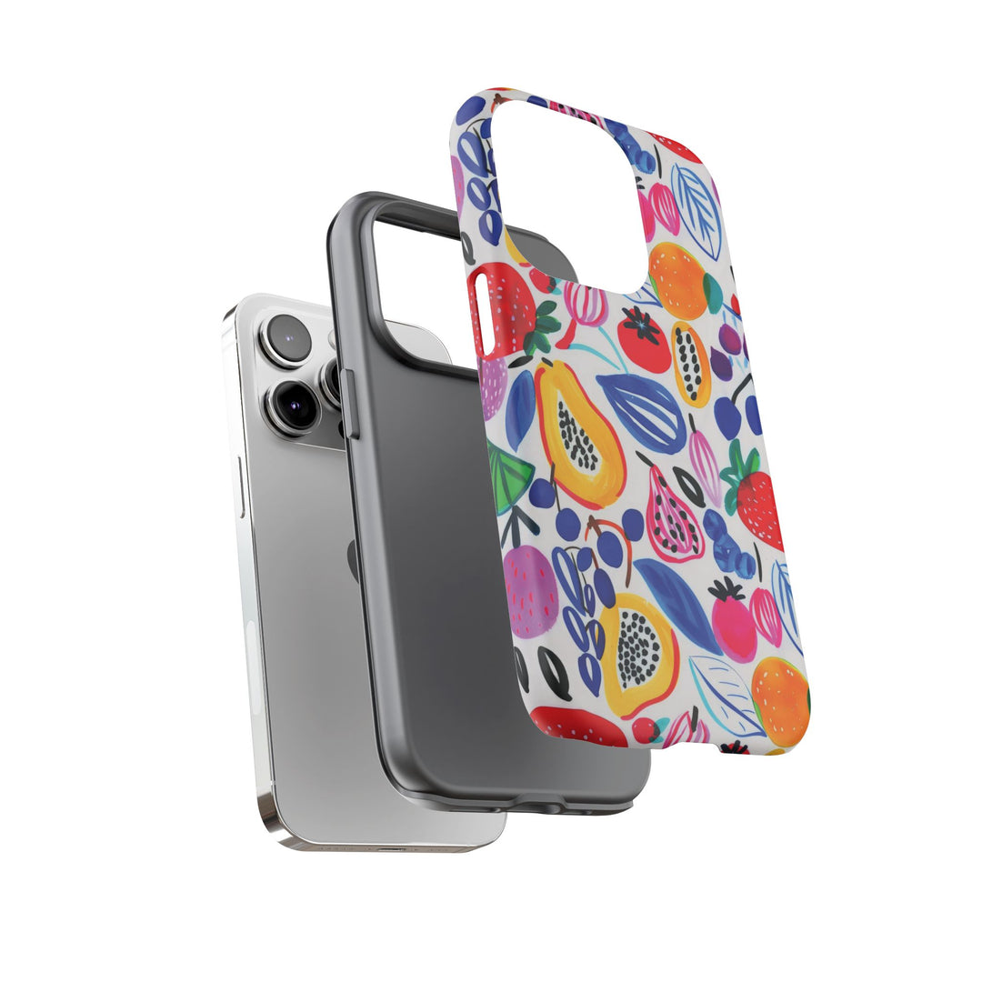 Premium Tough Summer Fruit Collage Gift for Her Cute Phone Cases for Samsung and Iphone, 16, 15, 14, S24, S23, S22, S21, S20, Plus, Ultra, Pro - Studio40ParkLane