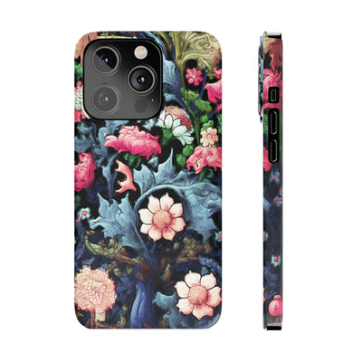 Slim Cute iPhone Cases - | iPhone 15 Case | iPhone 15 Pro Max Case, Iphone 14 Case, Iphone 14 Pro Max, Iphone 13, Flowers Scene