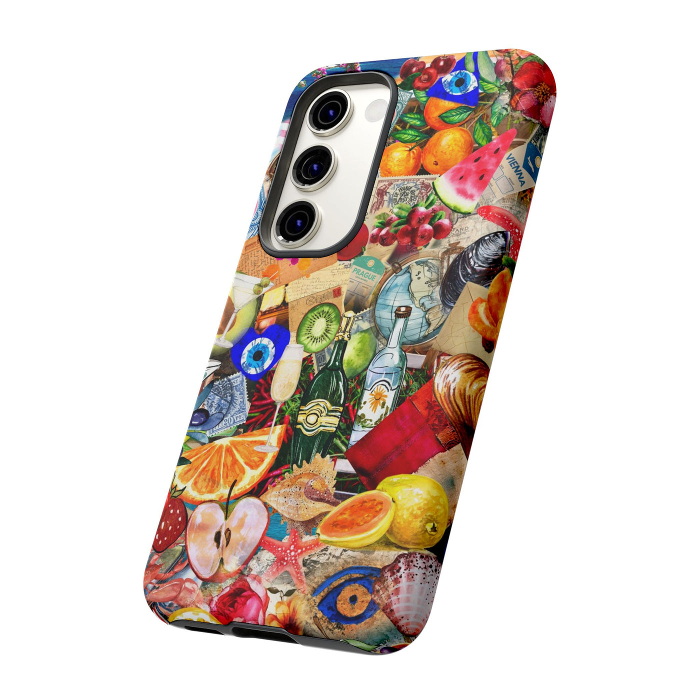 Fruity European Summer Impact Resistant Cute Phone Cases for Samsung S24, S23, S22, S21, IPhone 15 pro Iphone 14 pro Iphone 13 IPhone 12 Iphone 11