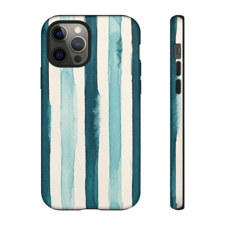 Tough Cute Green Stripes Phone Case, for IPhone 17 Pro Max | Iphone 17 Air, Iphone 16, IPhone 15, 14 13 12, Samsung Galaxy S26, S25, S24, S23