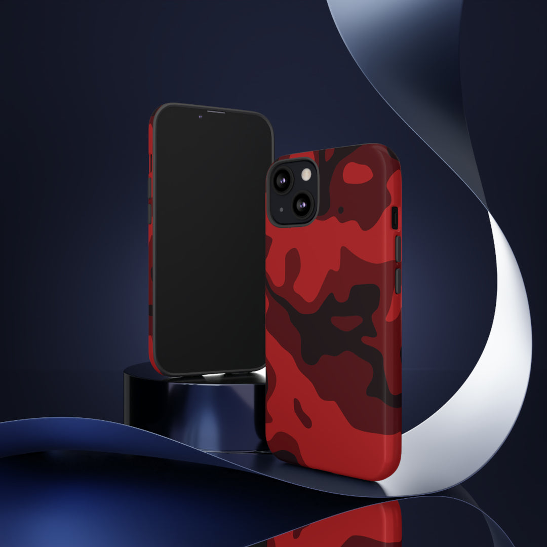 Cool Phone Case | Red Camouflage, For iPhone 15 Case | iPhone 15 Pro Case, Iphone 14 Case, Iphone 14 Pro Max Case, Protective Iphone Case - Studio40ParkLane