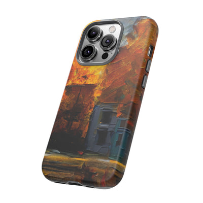 Impact Resistant, Fall Leaves Oil Painting, Cute Phone Cases for Samsung S24, S23, S22, S21, IPhone 15 pro Iphone 14 pro Iphone 13 IPhone 12 Iphone 11