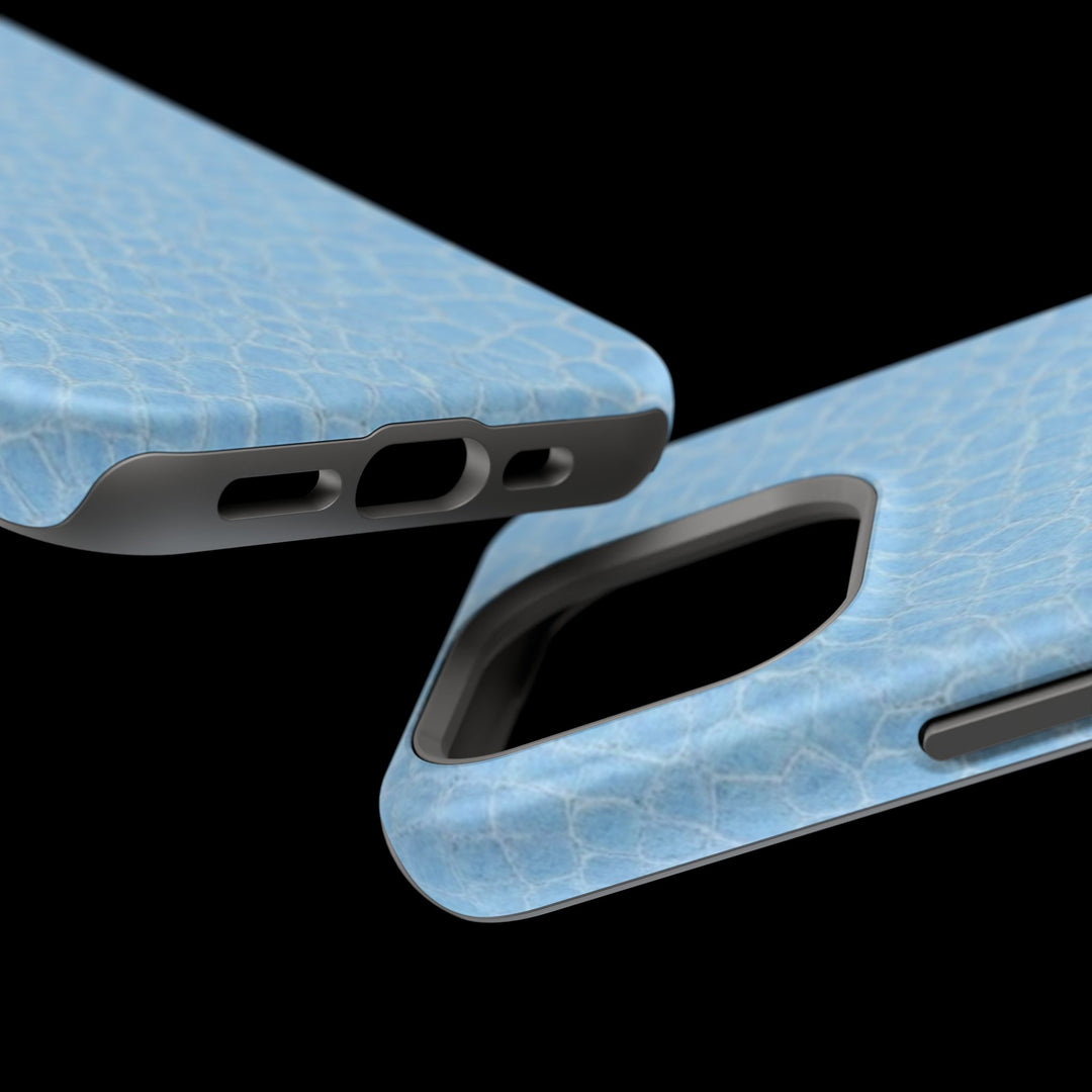Non Leather Blue Color Pattern Magsafe Cute Phone Case for Iphone Gift for Her, | iPhone 15 Case | iPhone 15 Pro Max Case, Iphone 14, Iphone 14 Pro Max, Iphone 13, Iphone 16 - Studio40ParkLane
