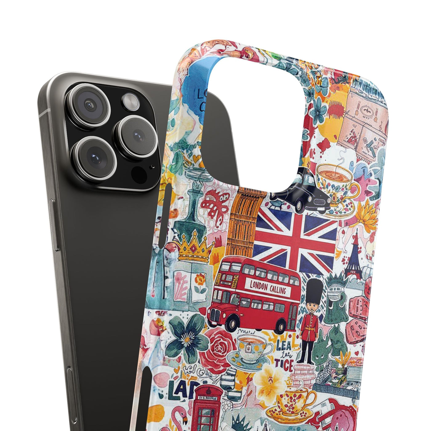 Slim London England Coquette Collage Cute Phone Case for Iphone 17 - | iPhone 16 Pro Max Case | iPhone 15 Case Iphone 14 13 12 11 10 9 8 7 - Studio40ParkLane