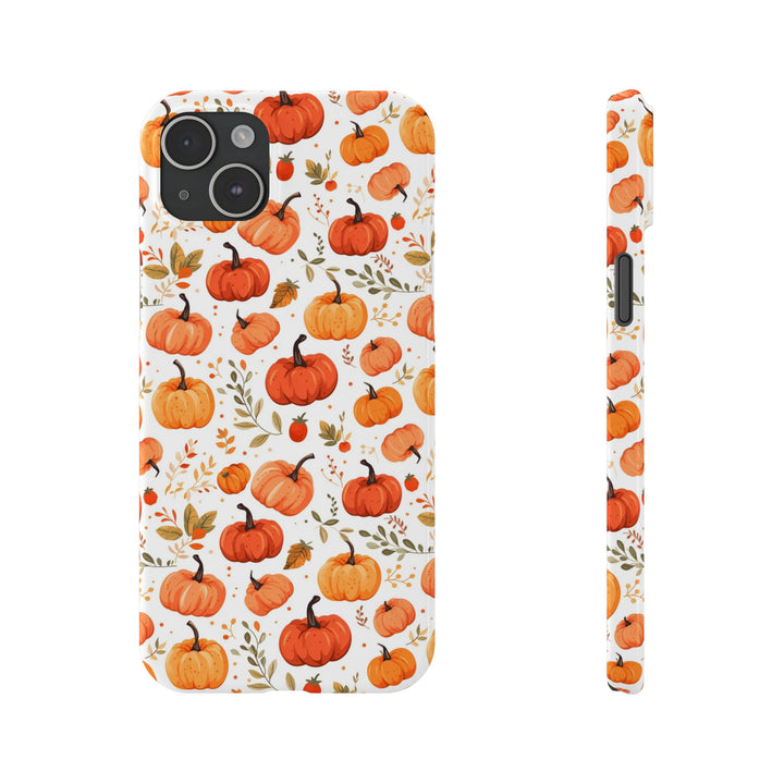 Slim Fall Autumn Pumpkins Gift for Her Cute Phone Cases for Iphone 16 | iPhone 15 Case | iPhone 15 Pro Max Case, Iphone 14, Iphone 14 Pro Max, Iphone 13, Slim - Studio40ParkLane