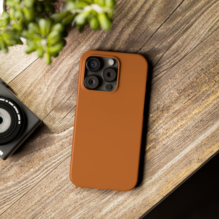 Slim Red Rust Brown Gift for Her Aesthetic Cute Phone Case for Iphone 16 - | iPhone 15 Pro Max Case | iPhone 14 Case 13 12 11 10 9 8 7 - Studio40ParkLane