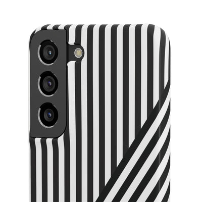 Aesthetic Black White Stripes Cute Phone Case Sleek Snap - For iPhone 17 Pro Max iPhone 16 Pro iPhone 15 Iphone 14 Plus 13 Pro 12 11 10 Gift - Studio40ParkLane