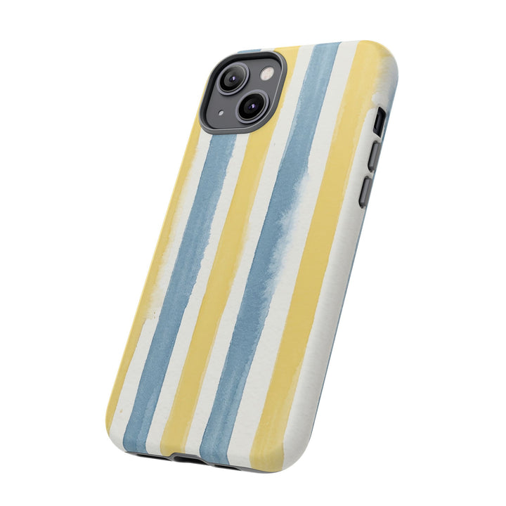 Tough Cute Yellow Stripes Phone Case, for IPhone 17 Pro Max | Iphone 17 Air, Iphone 16, IPhone 15, 14 13 12, Samsung Galaxy S26, S25, S24, S23 - Studio40ParkLane