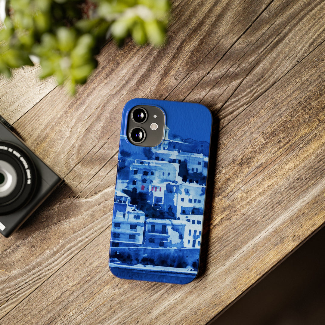 Slim Cute Phone Cases for Iphone | iPhone 15 Case | iPhone 15 Pro Max Case, Iphone 14, Iphone 14 Pro Max, Iphone 13, Greek Island Blue - Studio40ParkLane