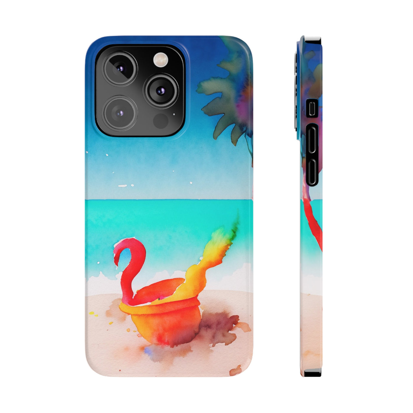 Slim Cute Phone Cases for Iphone - | iPhone 15 Case | iPhone 15 Pro Max Case, Iphone 14 Case, Iphone 14 Pro Max, Iphone 13, Summer Beach Bucket