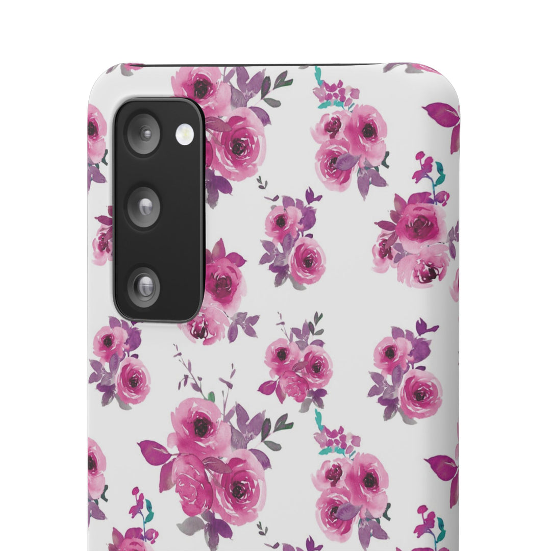 Sleek Snap Flowers Gift for Her Cute Phone Case for iPhone 16 15 14 13 12 11 X Xs Max Xr Pro Plus Samsung Galaxy S24 S23 S22 S21 S20 Ultra