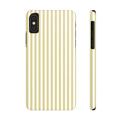 Slim Soft Yellow Striped Cute Phone Case for Iphone 16 - | iPhone 15 Pro Max Case | iPhone 14 Case Iphone 13 12 11 10 9 8 7 XS Gift for Her - Studio40ParkLane